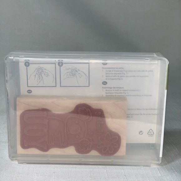 STAMP UP Kind Koala Thinking You Rubber Stamp Daisy Flower Craft Card Scrapbook - Picture 5 of 10